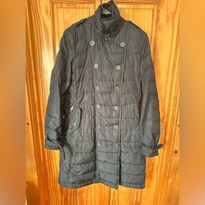 Burberry Brit Black Double-Breasted Coat